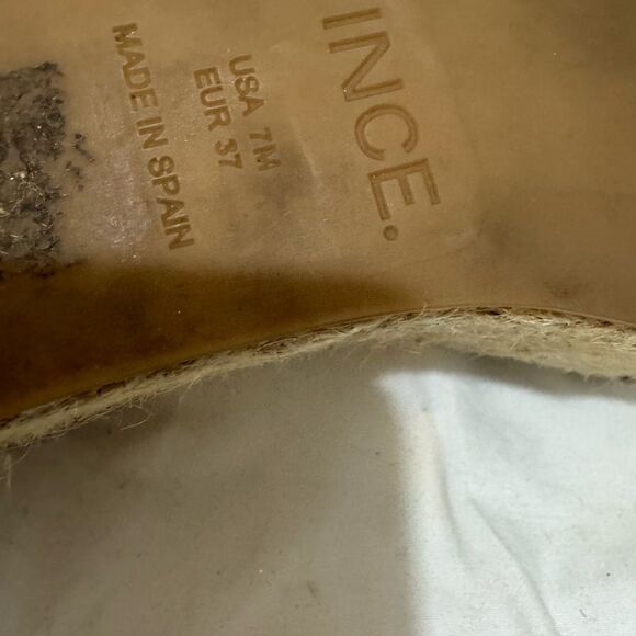 Vince Abby Leather Espadrille Sandal 7 M - Picture 7 of 11